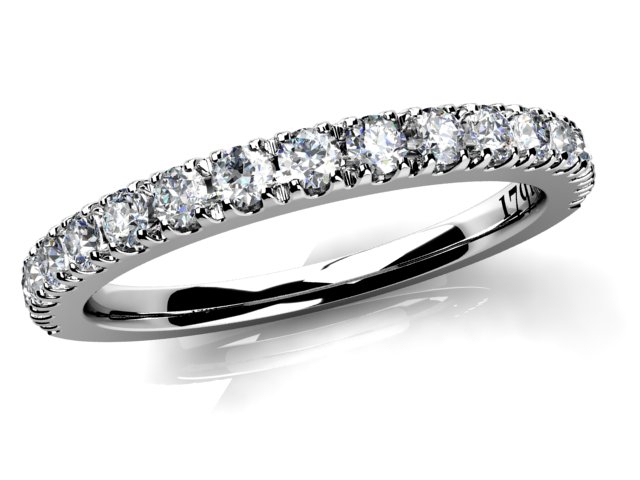 AH Knights WedEter Diamond Band in Platinum 950 AU